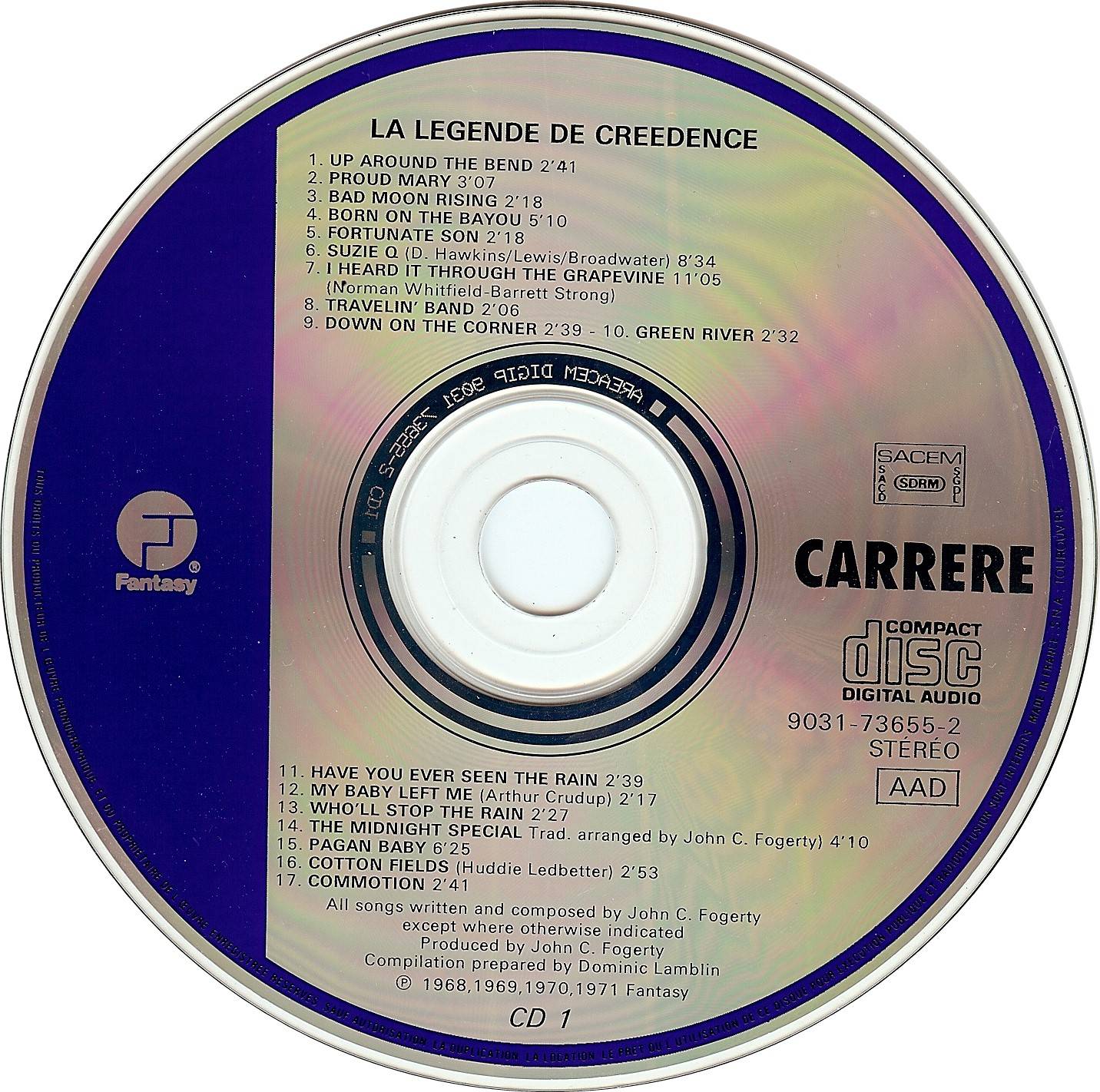 Creedence Clearwater Revival La Legende De Creedence [cd1 fr]